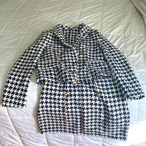 COPY - MakeMeChic Women's Two Piece Slim Fit Suit Frayed Tweed Blazer and Skirt…